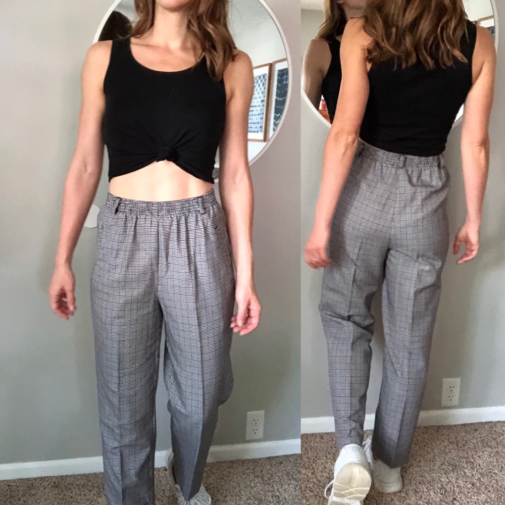 Vintage 90’s High Waist Plaid Pants Size Small